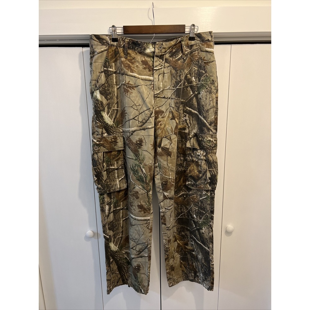 Realtree AP Men's Camouflage Hunting Pants Denim‎ Jeans L 36-38x32 Style 5221
